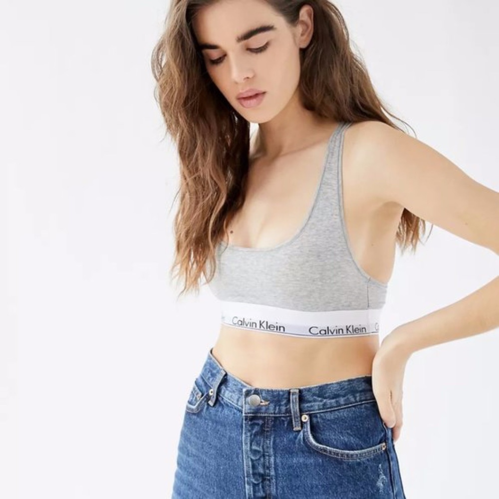 NWT Calvin Klein 2-Pack Cotton Pull Over Modern Top Bralettes